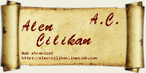Alen Cilikan vizit kartica